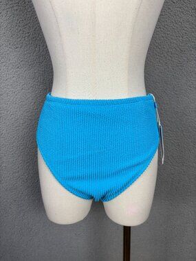 Bleu Rod Beattie Women's Blue Textured High-Waist Swim Bottom Size 10 NWT's